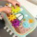 12 viename variklio konstruktoriaus dėžė WOOPIE GREEN Montessori