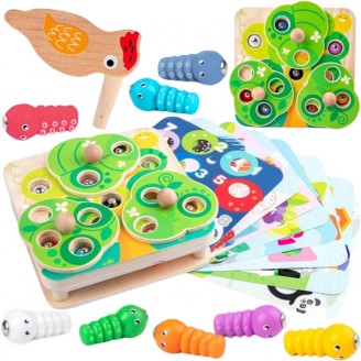 2 viename medinis arkadinis žaidimas „Trauk vabzdžius“ vaikams TOOKY TOY