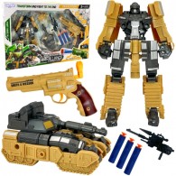3 Viename Robotas Transformeris Tankas Ir Strėlyčių Šautuvas WOOPIE