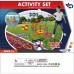 3 viename „Serso Cornhole Hopscotch“ pufų užmetimo rinkinys WOOPIE