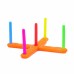 3 viename „Serso Cornhole Hopscotch“ pufų užmetimo rinkinys WOOPIE