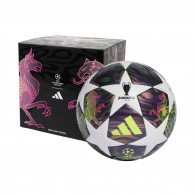 adidas UCL 25/26 Final League Box futbolo kamuolys, violetinis ir baltas