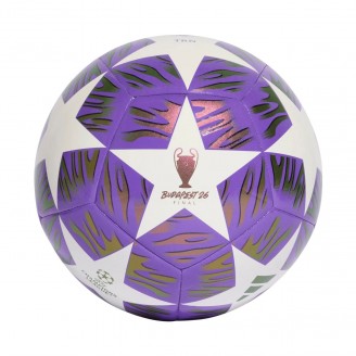 adidas UCL 25/26 Final Training futbolo kamuolys, violetinis ir baltas