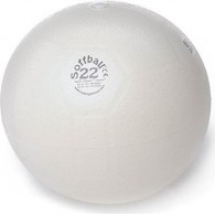 Aerobikos Kamuolys PEZZI Soffball MAXAFE 22 cm, Baltas