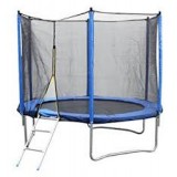 Batutas su apsauginiu tinkleliu ir laipteliais 244 cm