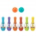 Boulingas spalvingas vaikams WOOPIE 8 vnt.