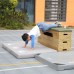 CLASSIC WORLD EDU dviejų dalių sulankstomas apsauginis gimnastikos kilimėlis