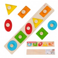 Dėlionė vaikams, mokymosi formų, figūrų, spalvų 7 vnt. CLASSIC WORLD Montessori