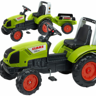 Didelis pedalų traktorius su priekaba Claas nuo 3 metų amžiaus FALK