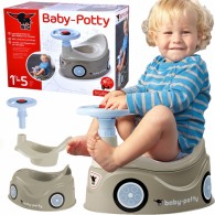 Didelis pilkas puodukas, naujas Bobby automobilio žaislinis vairas