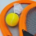 Didelių vaikiškų badmintono rakečių rinkinys + skrajukė WOOPIE