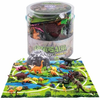 Dinozaurų figūrėlių rinkinys, 34 vnt. WOOPIE