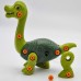 Dinozaurų varžtų konstruktoriaus rinkinys + grąžtas, 31 vnt. WOOPIE