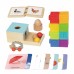 Edukacinė 6 viename sensorinė dėžutė 7-8 mėn. 26 vnt. FSC WOOPIE GREEN Box XXL Montessori