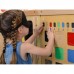 Edukacinė lenta Medžiagų tekstūrų atpažinimas Lytėjimo pojūtis MASTERKIDZ