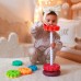 Edukacinė piramidė susukta bokšto figūrėlė WOOPIE BABY