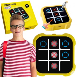 Elektroninis loginis edukacinis žaidimas „Tic-Tac-Toe“ 4 viename WOOPIE