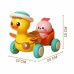 Geltona Antis su Rožiniu Triušiuku Traukiamoje Priekaboje WOOPIE BABY