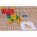Geometrinių formų kaladėlių rinkinys STEM sienų plokštėms, 260 vnt. MASTERKIDZ