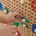 Geometrinių formų kaladėlių rinkinys STEM sienų plokštėms, 260 vnt. MASTERKIDZ