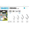 Kabliukai su pavadėliu Kamatsu ISEAMA Method Feeder Fast Stop 10cm Nr.12