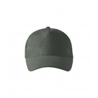 Kepurė su snapeliu MALFINI 5P 307 Unisex, Castor gray 340g/m2
