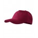 Kepurė su snapeliu MALFINI 5P 307 Unisex, Garnet 340g/m2