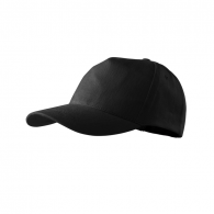 Kepurė su Snapeliu MALFINI 5P 307 Unisex, Juoda 340g/m2
