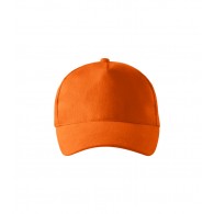 Kepurė su snapeliu MALFINI 5P 307 Unisex, Orange 340g/m2
