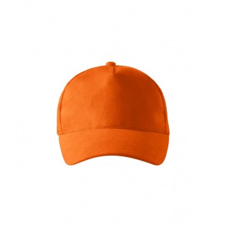 Kepurė su snapeliu MALFINI 5P 307 Unisex, Orange 340g/m2