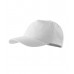Kepurė su snapeliu MALFINI 5P 307 Unisex, white 340g/m2