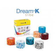 Kineziologinis Teipas Dream®K Tribe, mėlynas/baltas (raštuotas)