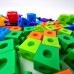 Konstruktoriaus kaladėlių kubeliai 150 vnt. WOOPIE 3D
