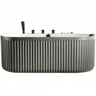 Laisvai pastatoma prie sienos montuojama SPA vonia su hidromasažu AMUE-A005GW 170x80x63 cm