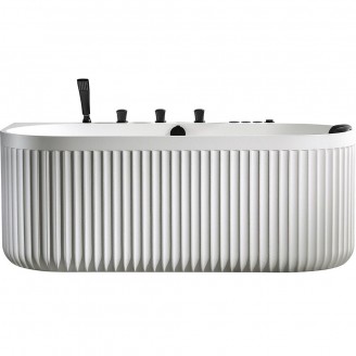 Laisvai pastatoma prie sienos montuojama SPA vonia su hidromasažu AMUE-A005W 170x80x63 cm