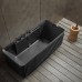 Laisvai pastatoma prie sienos montuojama SPA vonia su hidromasažu AMUE-D005B 170x75x60 cm