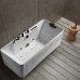 Laisvai pastatoma prie sienos montuojama SPA vonia su hidromasažu AMUE-D005W 170x75x60 cm