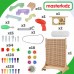 Laisvai pastatoma STEM kūrybinio mokymosi lenta 125 x 86 + priedų rinkinys MASTERKIDZ