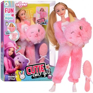 Lėlė su rožiniu meškiuko kostiumu WOOPIE ROYAL Emi