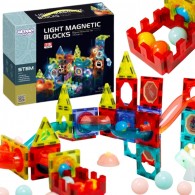 Magnetiniai kamuoliukai-šviestuvai 75 vnt. WOOPIE