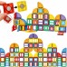 Magnetiniai konstruktoriai 3D edukacinis rinkinys pilis 100 vnt. WOOPIE