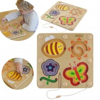 Magnetinis edukacinis labirintas-planšetė „Vabzdžių pasaulis“ MASTERKIDZ