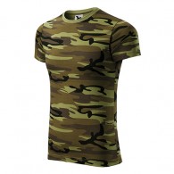 Marškinėliai MALFINI Camouflage 144 Unisex, Kamufliažas Žalia