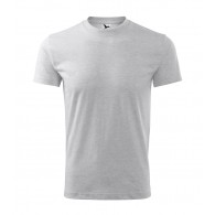 Marškinėliai unisex MALFINI Classic 101 Ash melange, 160g/m2