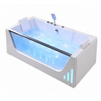 Masažinė vonia AMUE Bella su hidromasažu ir Bluetooth sistema, 170x80x60 cm
