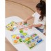Medinė dėlionė Montessori 2 viename figūrėlių ūkis VIGA