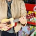 Medinė gitara vaikams, natūrali, 21 colio, 6 stygos Viga