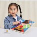 Medinė manipuliavimo lenta su sagtimis ir spynomis, sukurta mago Montessori VIGA