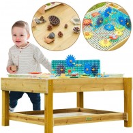 Medinis edukacinis stalas 1200 l, STEM, lauko pramogoms + priedai MASTERKIDZ