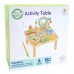 Medinis edukacinis stalas muzikinis sensorinis labirintas 5 viename WOOPIE GREEN